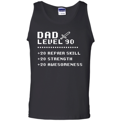 Gift Papa Retro Video Gaming Rpg Level 90 Dad Tank Top