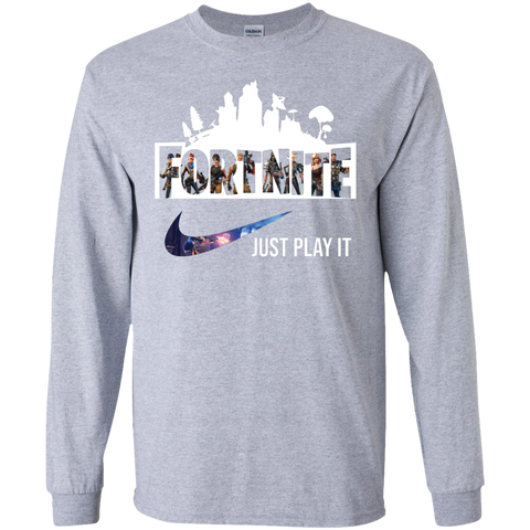 Fortnite just play it funny Long T-Shirt