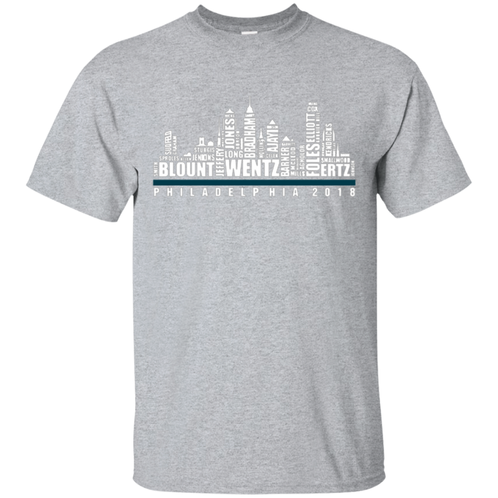 High quality CFanTstore 2018 Philadelphia Football Fly Eagles Fly City Skyline Cool Fan T-Shirt
