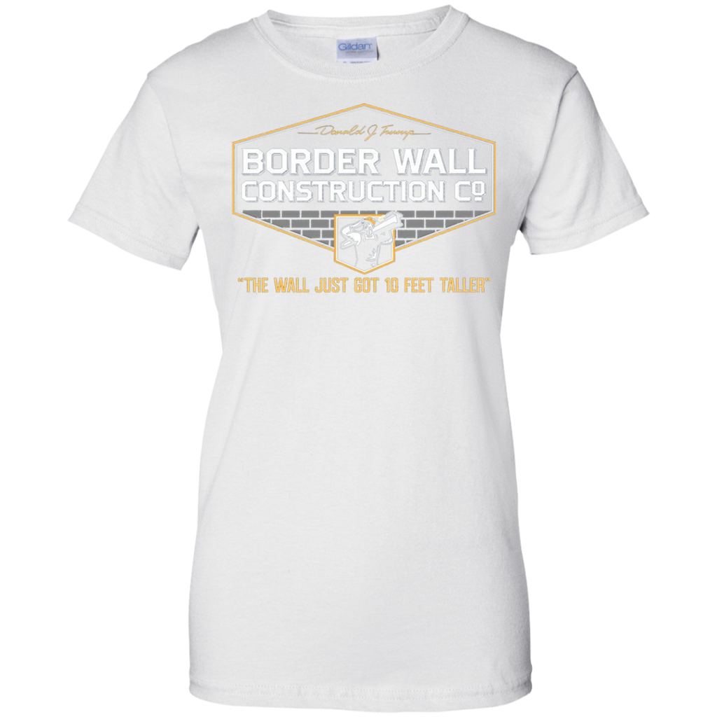GunShowTees Men’s Donald Trump Border Wall Construction Company T-Shirt T-Shirt