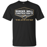 GunShowTees Men’s Donald Trump Border Wall Construction Company T-Shirt
