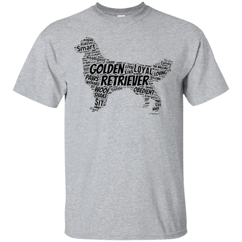 Golden Retriever Word Art Dog Puppy Owner Gift tshirt
