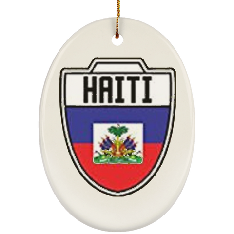 SUBORNO Ceramic Oval Ornament Haiti