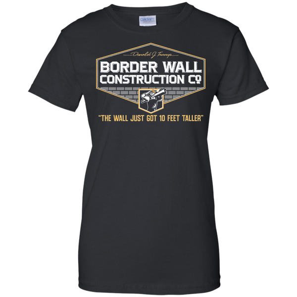 GunShowTees Men’s Donald Trump Border Wall Construction Company T-Shirt T-Shirt