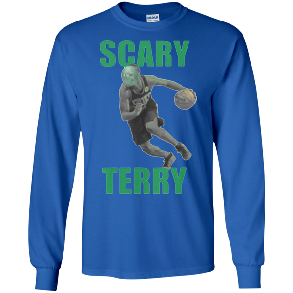Scary Terry With Mark Gift Boston Basketball Long T-Shirt