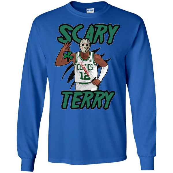 Scary Terry With Knife Clover Lucky Gift for Fun Long T-Shirt
