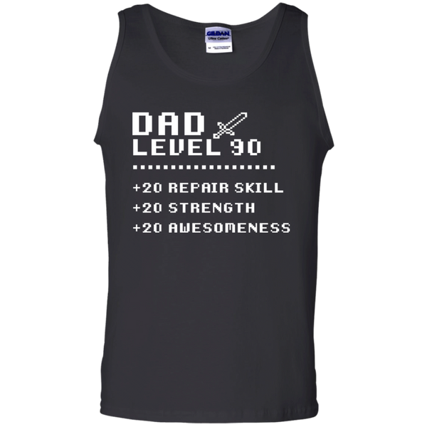 Gift Papa Retro Video Gaming Rpg Level 90 Dad Tank Top