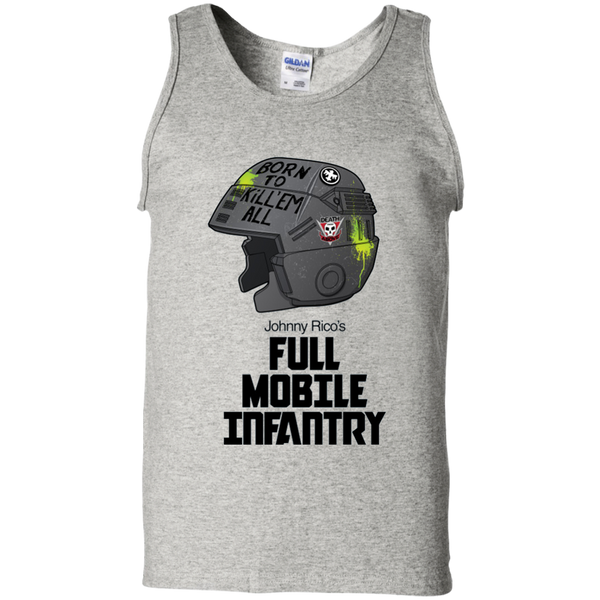 Born to kill head Johnny Rico Full Mobile Infantry Tank Top