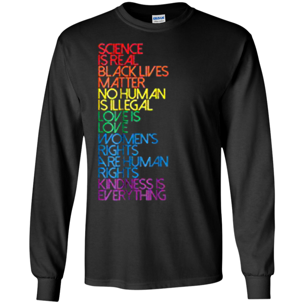 Science is Real Black Lives Matter Long Sleeves
