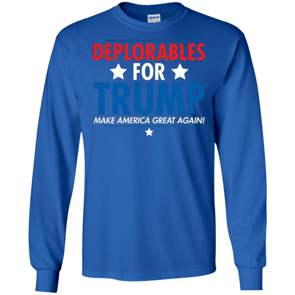 Deplorables ForTrump Make America Great Again Long Sleeves