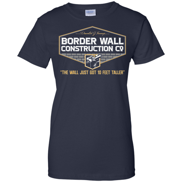 GunShowTees Men’s Donald Trump Border Wall Construction Company T-Shirt T-Shirt