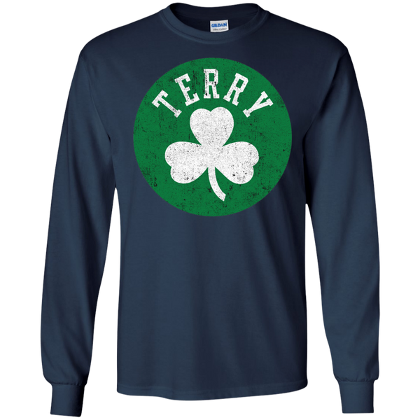 Scary Terry Clover Lucky Gift for Fun Long T-Shirt