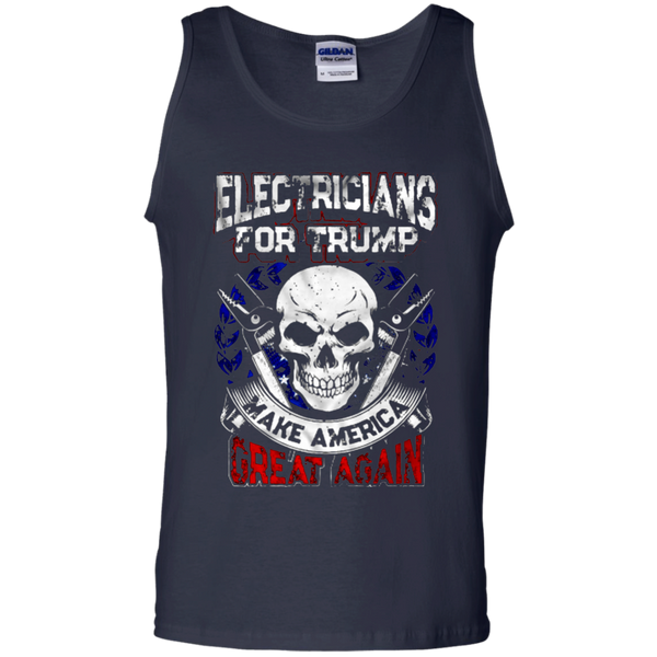 Electricians For Trump Make America Great Again Tank Top