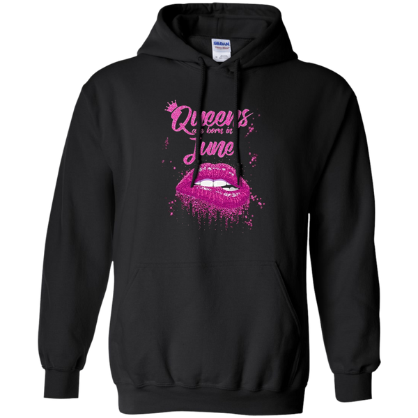 Queens Are Born In June Birthday for Black Women Pullover Hoodie