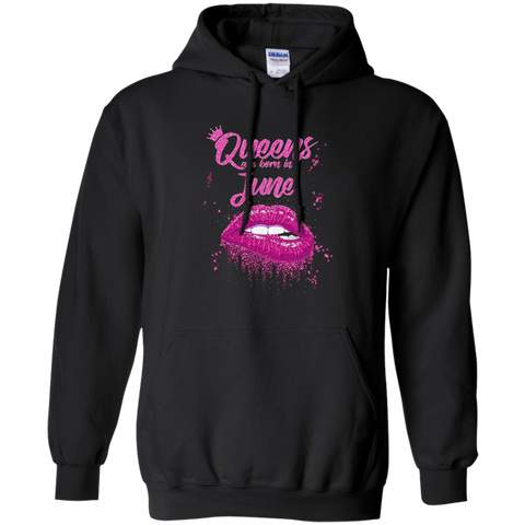 Queens Are Born In June Birthday for Black Women Pullover Hoodie