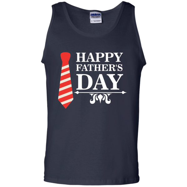 Gift Papa Happy Father Day with Tie Tank Top