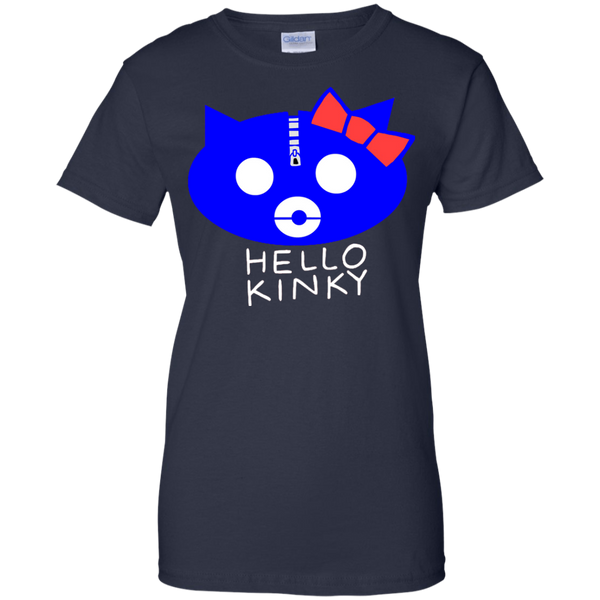 Hello Kinky Blue Black T-Shirt