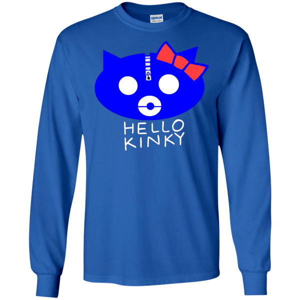 Hello Kinky Blue Black Long Sleeves