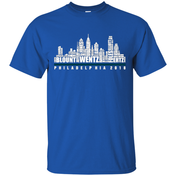 High quality CFanTstore 2018 Philadelphia Football Fly Eagles Fly City Skyline Cool Fan T-Shirt