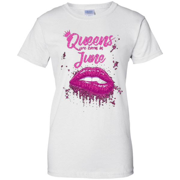 CCover your body with amazing CQueens Are Born In June Birthday T-Shirt for Black Women T-Shirt