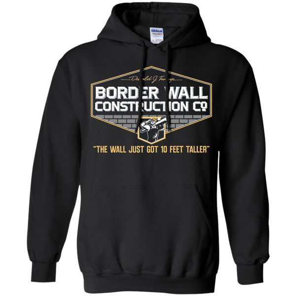 GunShowTees Men’s Donald Trump Border Wall Construction Company T-Shirt Pullover Hoodie