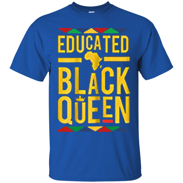 African American Educated Pride Black Queen T-Shirt