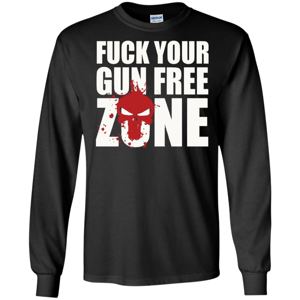 Discover Cool CSYBING Men's Fuck Your Gun Free Zone Long T-Shirt