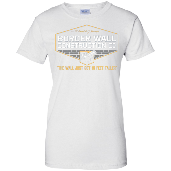 GunShowTees Men’s Donald Trump Border Wall Construction Company T-Shirt T-Shirt