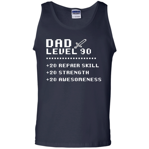 Gift Papa Retro Video Gaming Rpg Level 90 Dad Tank Top