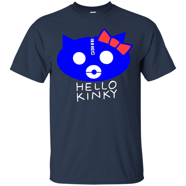 Hello Kinky Blue Black T-Shirt