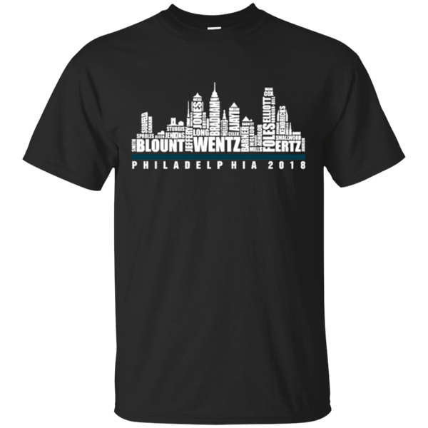 High quality CFanTstore 2018 Philadelphia Football Fly Eagles Fly City Skyline Cool Fan T-Shirt