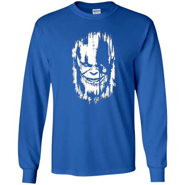 Marvel Merch Avengers Infinity War T Shirt Infinity War Thanos Face Official Mens Long T-Shirt