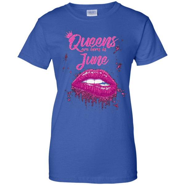 CCover your body with amazing CQueens Are Born In June Birthday T-Shirt for Black Women T-Shirt
