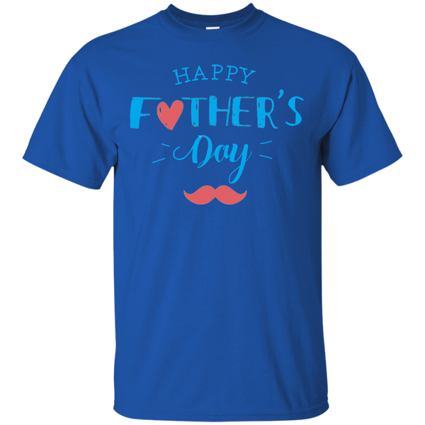 Gift Papa Happy Father Day Cotton T-Shirt