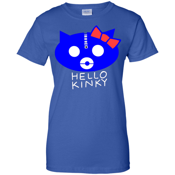 Hello Kinky Blue Black T-Shirt