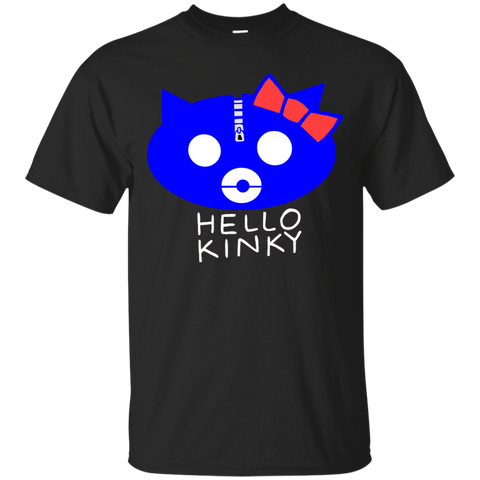 Hello Kinky Blue Black T-Shirt