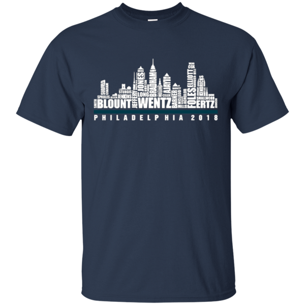 High quality CFanTstore 2018 Philadelphia Football Fly Eagles Fly City Skyline Cool Fan T-Shirt