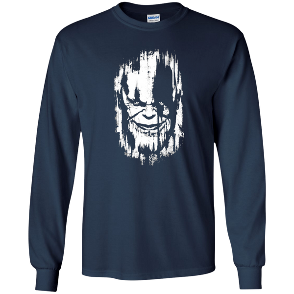Marvel Merch Avengers Infinity War T Shirt Infinity War Thanos Face Official Mens Long T-Shirt