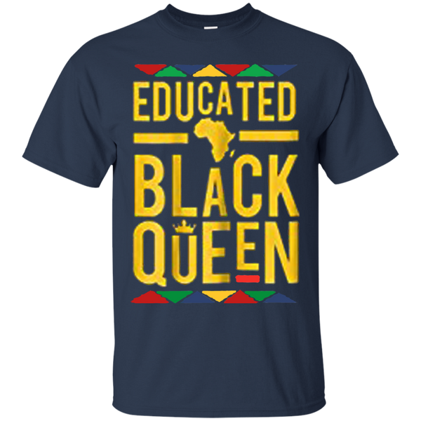 African American Educated Pride Black Queen T-Shirt
