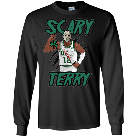 Scary Terry With Knife Clover Lucky Gift for Fun Long T-Shirt