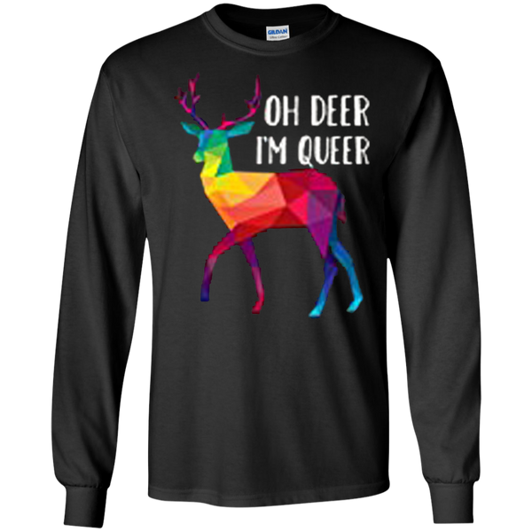 Oh Deer I'm Queer Funny Long Sleeves