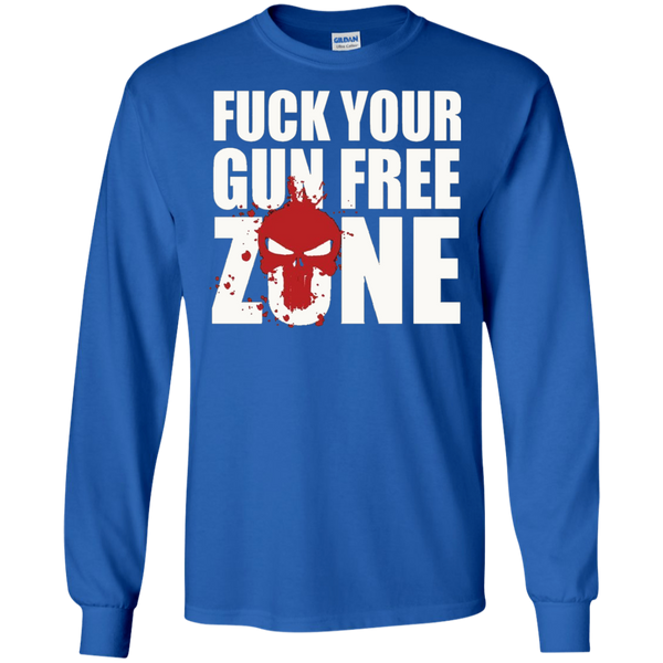 Discover Cool CSYBING Men's Fuck Your Gun Free Zone Long T-Shirt