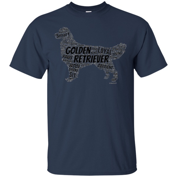 Golden Retriever Word Art Dog Puppy Owner Gift tshirt