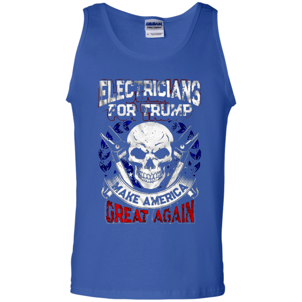 Electricians For Trump Make America Great Again Tank Top