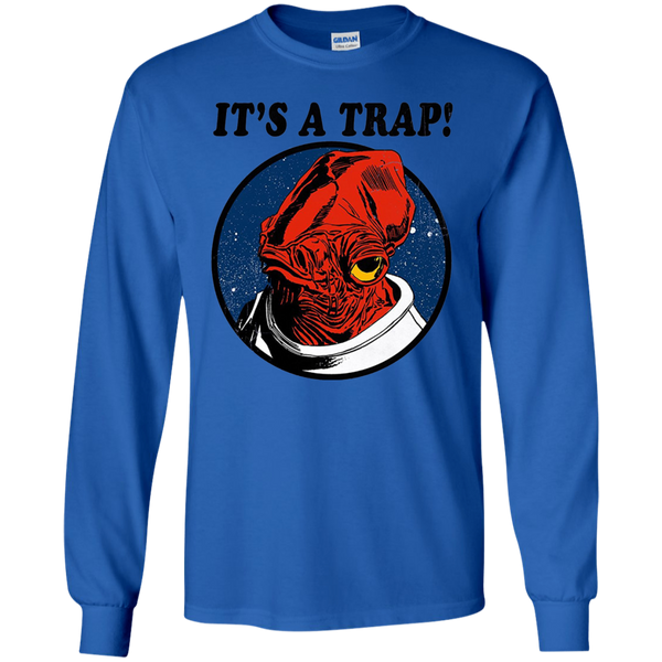 Star Wars Men's It's a Trap Admiral Ackbar T-Shirt Long Sleeves