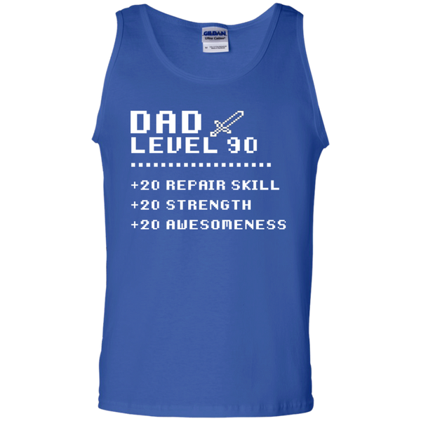 Gift Papa Retro Video Gaming Rpg Level 90 Dad Tank Top