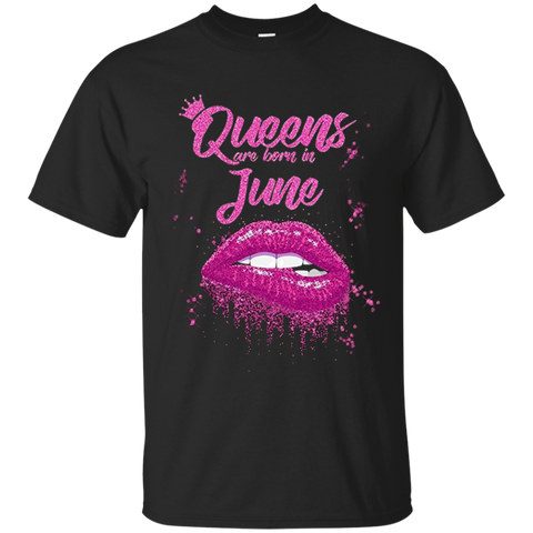 CCover your body with amazing CQueens Are Born In June Birthday T-Shirt for Black Women T-Shirt