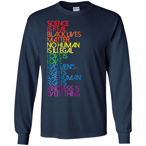 Science is Real Black Lives Matter Long Sleeves