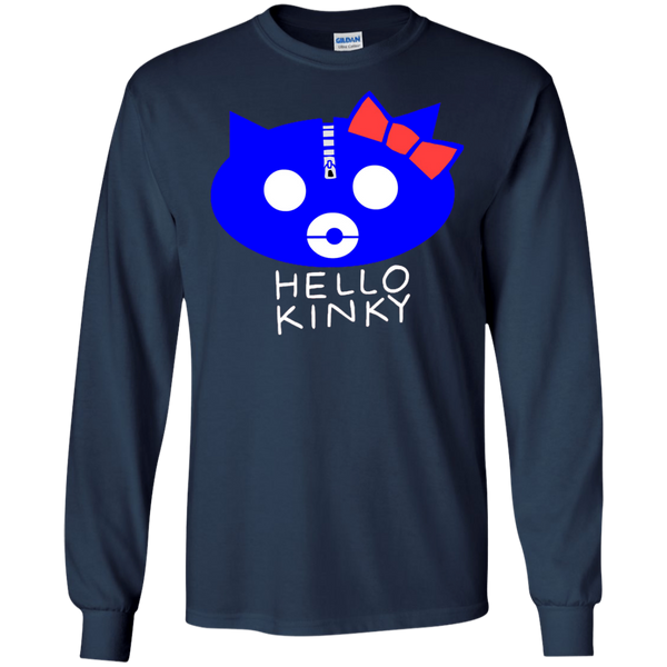 Hello Kinky Blue Black Long Sleeves