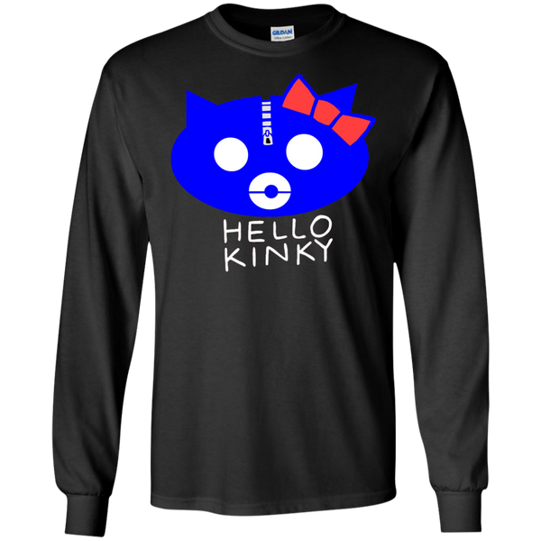 Hello Kinky Blue Black Long Sleeves